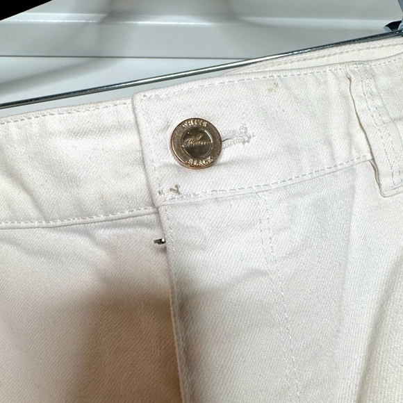 White House Black Market White Jeans w/ Slim Ankle, Sz 12R - Picture 4 of 10